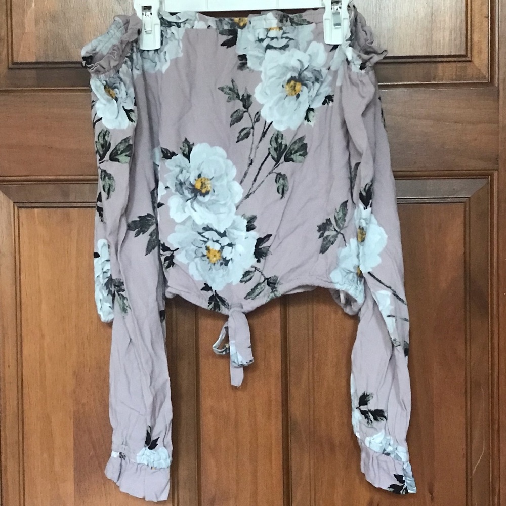 PacSun Kendall+Kylie Off-Shoulder Floral Top